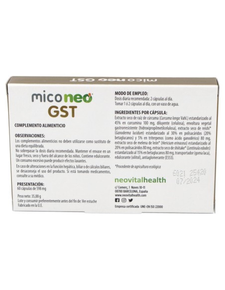 Mico Neo Gst 60Cap.