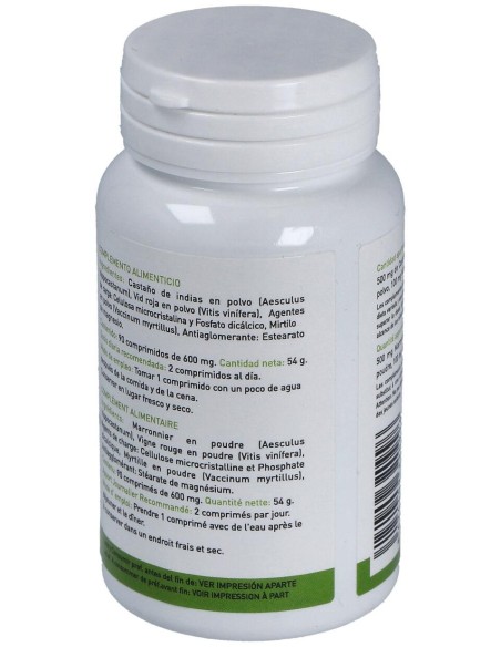 Plantapol Castaño De Indias + Vid Roja + Myrtilo 90 Cápsulas
