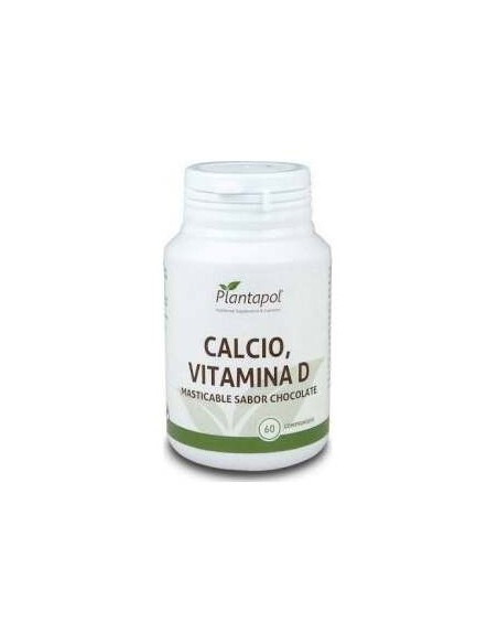 Plantapol Calcio Vitamina D Masticable Sabor Chocolate 60Caps
