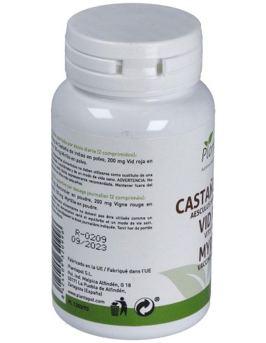 Plantapol Castaño De Indias + Vid Roja + Myrtilo 90 Cápsulas