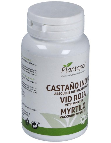 Plantapol Castaño De Indias + Vid Roja + Myrtilo 90 Cápsulas