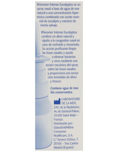 Rhinomer Eucalyptus Spray Nasal 20Ml