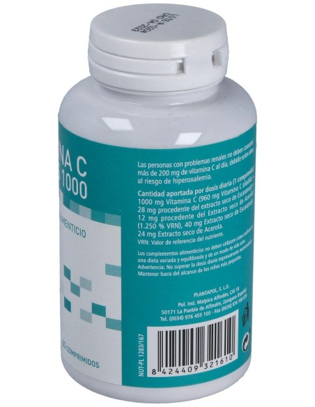 Plantapol Vitamina C Plus 1000 60Comp