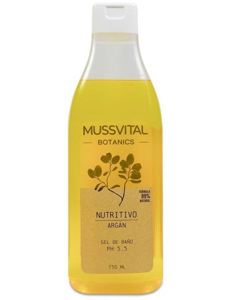 Mussvital Essentials Gel De Baño Aceite De Argán, 750 Ml