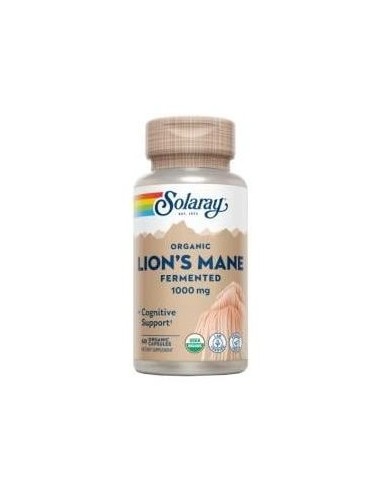 Solaray Melena De León Fermentada 500Mg 60Caps