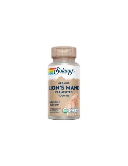 Solaray Melena De León Fermentada 500Mg 60Caps