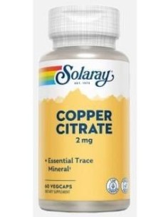 Solaray Cobre Citrato 2Mg 60Caps