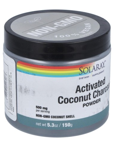 Solaray Charcoal Coconut Activated Carbon Activo 75G