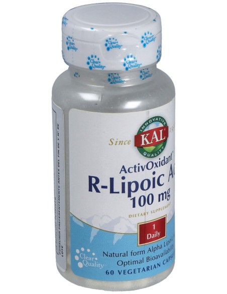 Kal R Lipoic Acid Activoxidant 100Mg 60Caps