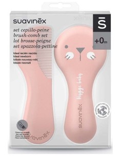 Suavinex Pack Cepillo + Peine Infantil Hygge Rosa