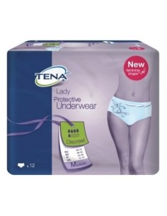 Tena Protective Underwear Discreet T-Media 12Uds