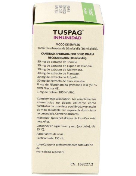 Tuspag Inmunidad 150Ml.