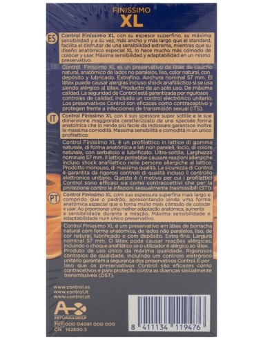 Control Adapta Xl Finissimo, 12 Uds