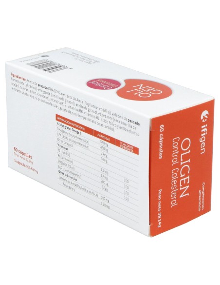 Ifigen Oligen Control Colesterol Dha 80% 60Caps