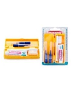 Foradent Set De Viaje Estuche + Dentífrico 5Ml + 2 Interdentales