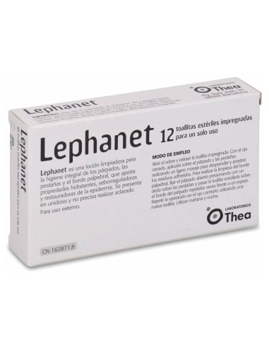 Lephanet Toallitas Estériles Impregnadas Listas Para Usar 12Uds