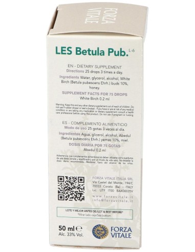 Les Betula Pubescens Abedul 50Ml.