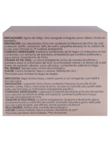 Vichy Idealia Crema Iluminadora Alisadora Piel Normal Y Mixta, 50 Ml