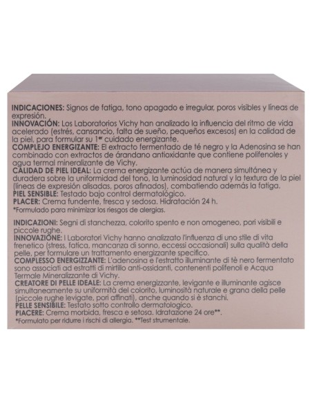 Vichy Idealia Crema Iluminadora Alisadora Piel Normal Y Mixta, 50 Ml