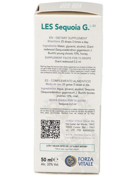 Les Sequoia Gigantea Secoya 50Ml.