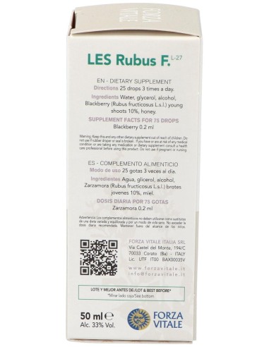 Les Rubus Fructicosus Zarza 50Ml.