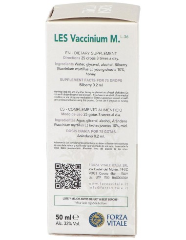 Les Vaccinium Myrtillus Arandano Negro 50Ml.