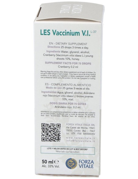 Les Vaccinium Vitis Idaea Arandano Rojo 50Ml.