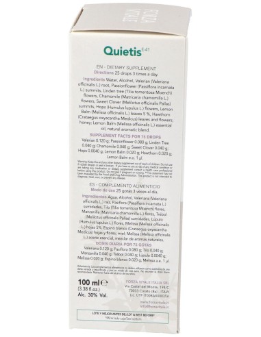 Quietis (Melissa Composta) Extracto 100Ml.