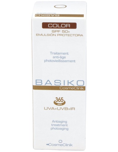 Basiko Emulsión Protectora Spf 50+ Color, 50 Ml