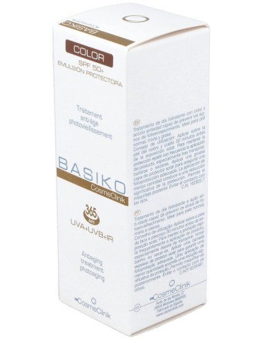 Basiko Emulsión Protectora Spf 50+ Color, 50 Ml