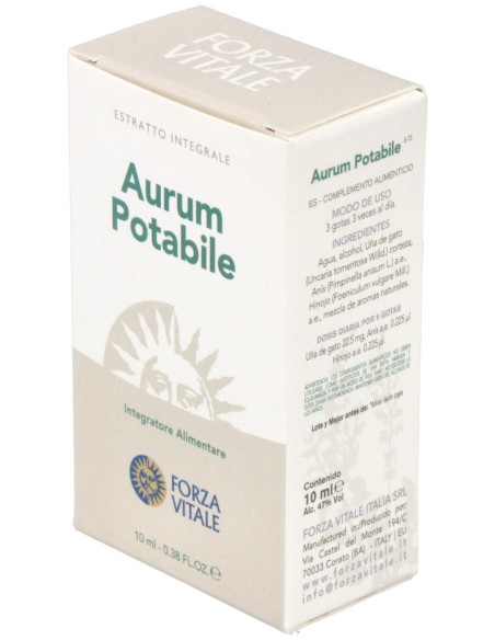 Aurum Potable (Oro) Metal Espagirico 10Ml.
