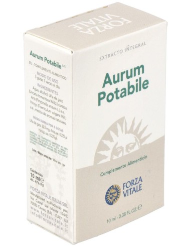 Aurum Potable (Oro) Metal Espagirico 10Ml.