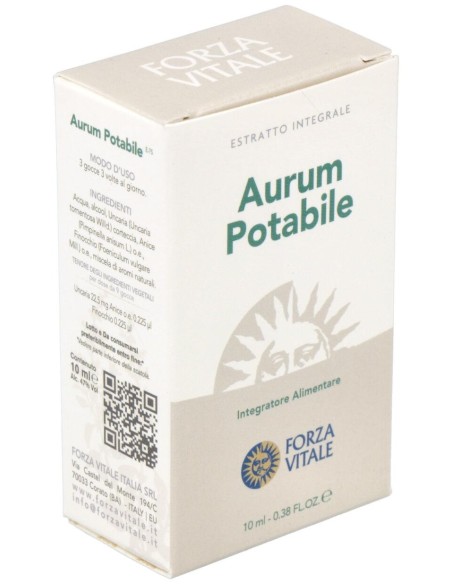 Aurum Potable (Oro) Metal Espagirico 10Ml.