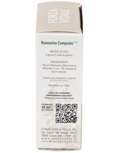Rosmarino Composto (Plomo) Metal Espagirico 10Ml.