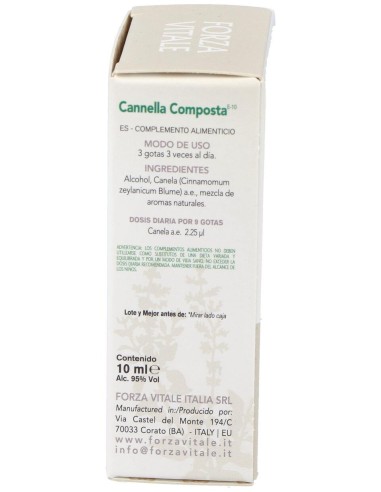 Canela Composta (Plata) Metal Espagirico 10Ml.