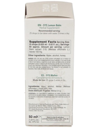 Sys.Melisa 50Ml.