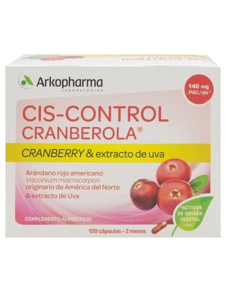Arkopharma Cranberola Cis-Control, 120 Cápsulas
