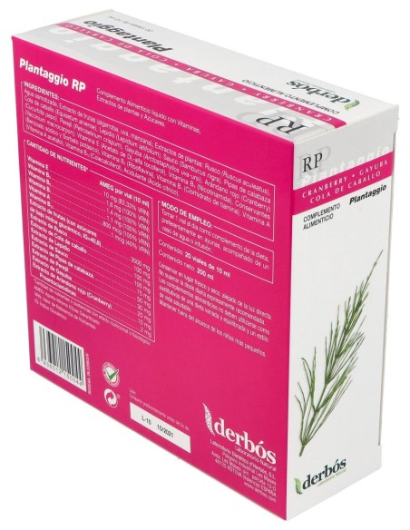 Derbós Plantaggio Rp 20 Ampollas