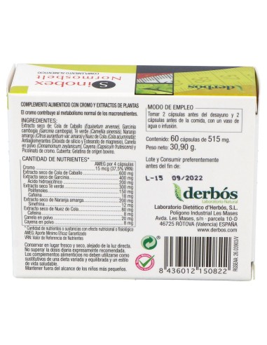 Derbos Sinobex 60Cáps