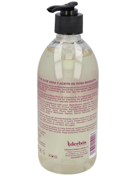Derbós Gel Aloe Vera Y Rosa Mosqueta 500Ml