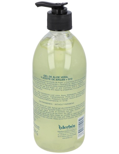 Derbos Gel Aloe Vera Con Argán 500Ml