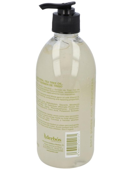Derbós Gel Aloe Vera Y Árbol De Té 500Ml
