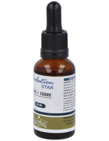 Jellybell Evolution Star Zinc + Cobre 30 Ml