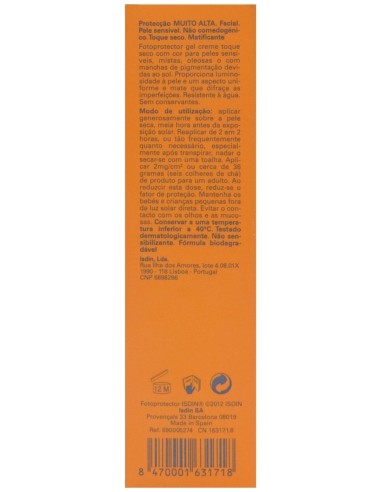 Isdin Fotoprotector Spf 50+ Gel Crema Dry Touch Color, 50 Ml