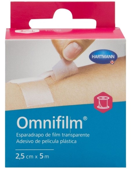 Hartmann Omnifilm Film Esparadrapo Transparente 5 M, 1 Ud