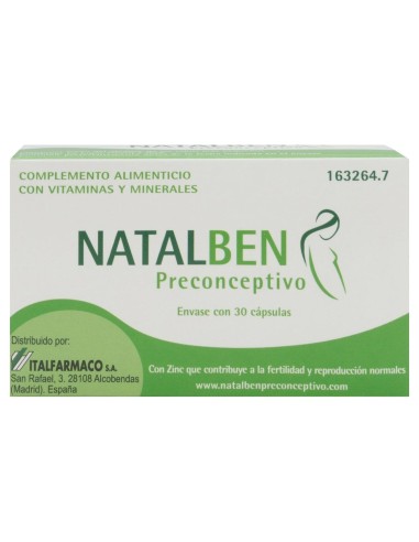 Natalben Preconceptivo 30 Capsulas