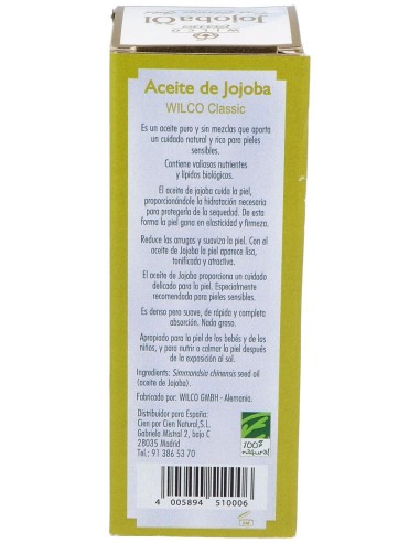 100% Natural Aceite De Jojoba 100Ml
