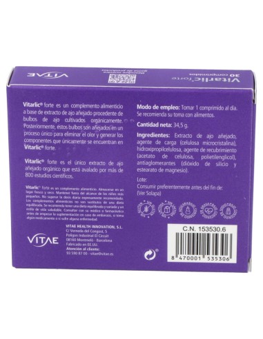 Vitarlic Forte (Kyolic Forte) 1000Mg. 30Comp.