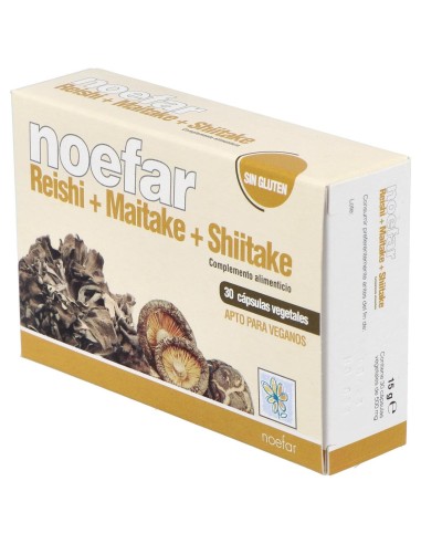 Noefar Reishi Maitake Shitake 30Caps