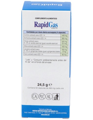 Rapidgas Plus 50Cap.